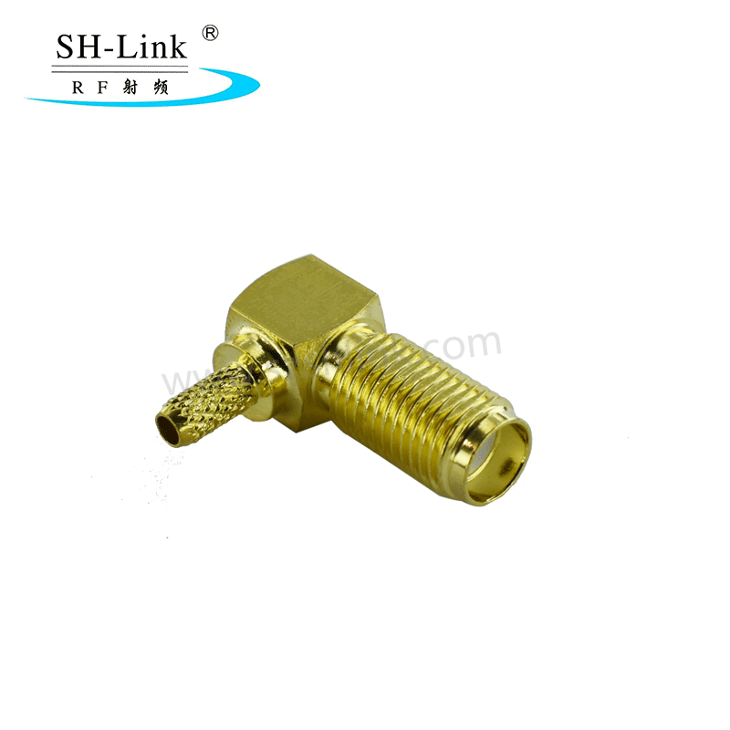 RF 90 degees SMA coaxial female connector